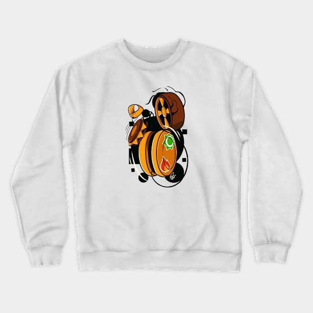 Yo yo cartoon Crewneck Sweatshirt by Alsiqcreativeart